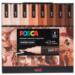 POSCA Paint Marker Set | 8 Medium Portrait Tones (PC-5M)