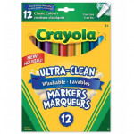 Crayola | Classic Colours Washable Fine Line Markers (12 PC)