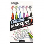 Metallic Outline Markers - 6 pk