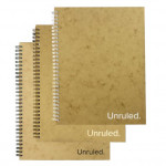 Natural Composition Book - Plain or Unruled Paper