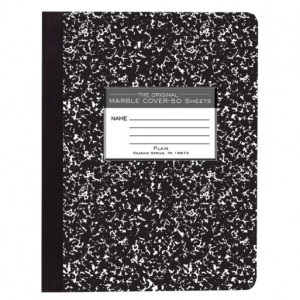 Marble Composition Book - Plain