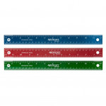 Westcott 30cm/12" Stainless Steel Ruler, Assorted Colours