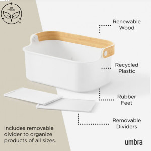 Bellwood Bin 11x17 Wht/Natural