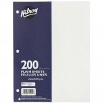 Hilroy Plain Looseleaf Refill Paper (200 sheets)