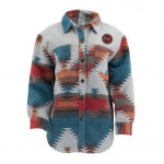 UVIC Aztec Jacket | Red & Blue