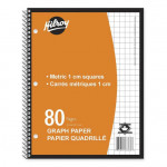Hilroy Graph Coil Notebook 1cm Metric 80pg