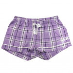 UVIC Women's Flannel Shorts | Lavender Carnegie Plaid