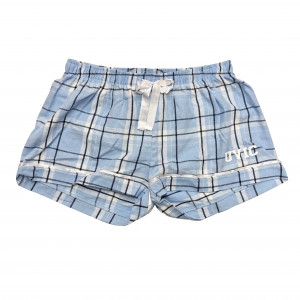 UVIC Women's Flannel Shorts | Sky Blue Carnegie Plaid