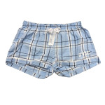 UVIC Women's Flannel Shorts | Sky Blue Carnegie Plaid