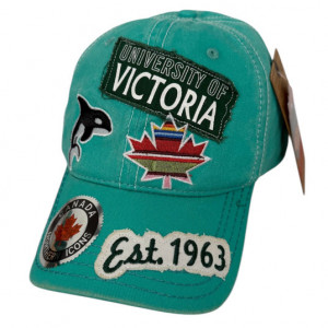 UVIC Distressed Patch Baseball Cap | Teal