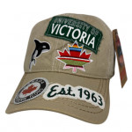 UVIC Distressed Patch Baseball Cap | Beige