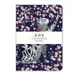 Catherine Rowe Sakura Cat A5 Notebook