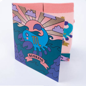 SOCK it to me | Astrology Greeting Card with Socks
