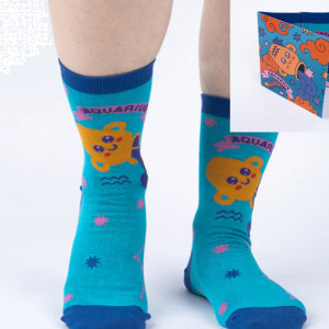 SOCK it to me | Astrology Greeting Card with Socks