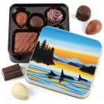 ORCAS AT SUNSET | 6 PIECES Rogers' Chocolate Small Tin