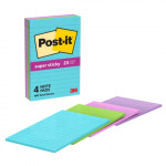 Post-it Super Sticky Lined Notes 4 X 6" - 4 pack