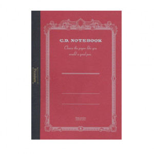 Premium C.D. Notebook A6 Red Grid