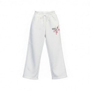 UVIC Women’s Wide Leg Sweatpants - White