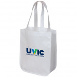 Small UVIC Re-usable Fashion Tote (White)