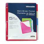 Poly Binder Dividers, 5 Tab