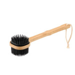 Dual-Sided Small Black Silicone Bath Brush
