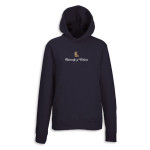Women's Navy Teddy Bear Hoodie