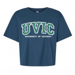 UVIC Peacock Boxy Tee- Sea Blue
