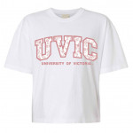 UVIC Cherry Blossom Boxy Tee- White