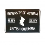 UVIC Latitude/Longitude Sticker