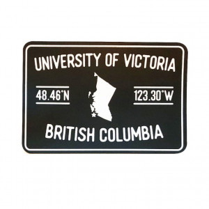 UVIC Latitude/Longitude Sticker