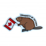UVIC Canada Flag Beaver Sticker