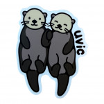 UVIC Pair of Otters Sticker