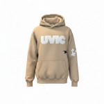UVIC Oversized Patch Hoodie | Sand