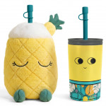 Plush Covered Water Bottle - Pip the Pineapple