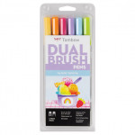 Tombow Dual Brush set (6 peices) - Yay Sorbet