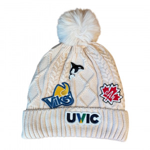 UVIC/Vikes Micro Patch Toque - White