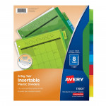 Avery 8-Tab Plastic Dividers
