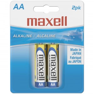 Maxell AA Alkaline Batteries 2-pack
