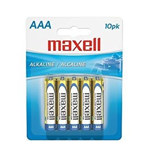 Maxell AAA Alkaline Batteries 10-pack