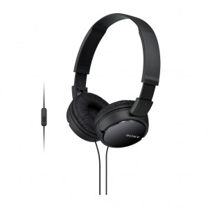 Sony Stereo On-Ear Headphones with Mic - Black