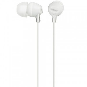 Sony MDR-EX15LPB In-Ear Wired Earbuds - White