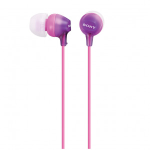 Sony MDR-EX15LP/V In-Ear Wired Earbuds - Violet