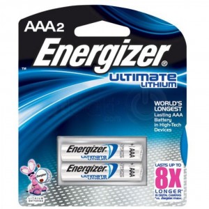 Energizer AAA Lithium Batteries 2pk