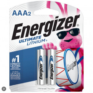 Energizer AAA Lithium Batteries 2pk
