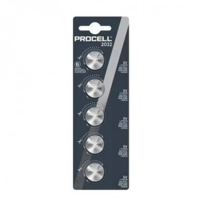 Procell CR2032 3.0V Lithium Coin Battery - 5pk
