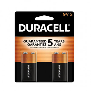 Duracell 9V Coppertop Alkaline Batteries - 2pk