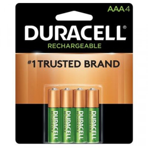 Duracell AAA Metal Hydride Batteries - 4pk Rechargeable
