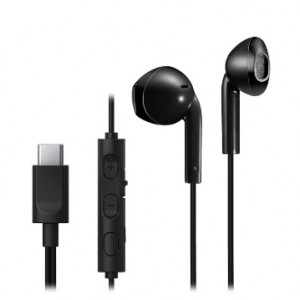 JVC HA-FR17UC In-Ear Headphones Mic & Remote USBC - Black