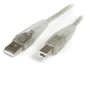 Startech 10ft. Transparent USB 2.0 A - B Cable