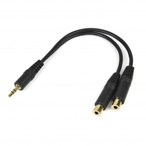Startech Stereo Splitter Cable - 3.5mm Male to 2x 3.5mm Female
